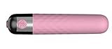 Recibe rápida pequeña herramienta de bala juguetes de silicona suave para el placer de las mujeres, herramienta de bala impermeable, tamaño mini bolsillo de viaje (rosa)