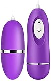 DNTK Personal Care Vibrating Egg Female Massager Portable Waterproof (10 Modes) Purple