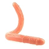 D15-4 - Consolador doble ldo lésbico, 50 cm, regalo para mujeres, Penetrator, realista, orgasmo, doble penetración, consolador anal realista