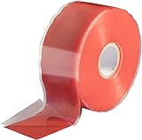 POPPSTAR - Cinta de silicona de autofusión, 1 x 11 m, ideal como cinta de reparación, cinta aislante y cinta de sellado (estanca, hermetica), 38mm de ancho, color rojo