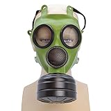 Máscara de gas decorativa, realista, accesorio disfraz de tiempos de guerra