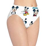 Apojdsn Mickey Mouse Minnie - Calzoncillos para mujer, transpirables, cómodos, elásticos, suaves