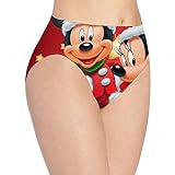 Apojdsn Mickey Mouse Minnie - Calzoncillos para mujer, transpirables, cómodos, elásticos, suaves