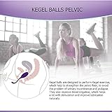 ACVIOO Bolas Chinas de Suelo Pelvico Kegel Balls Kit de Entrenamiento Muscular Pélvico Ejecitador Suelo Pelvico para Ejercicos Kegel Morado